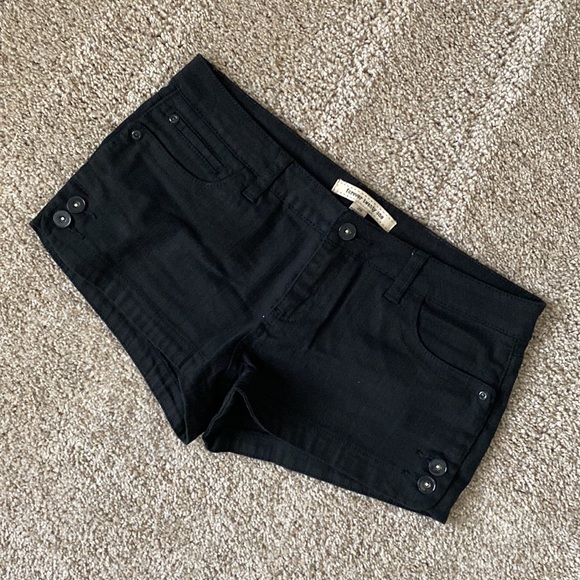 Forever 21 Black Denim Shorts - Picture 2 of 12
